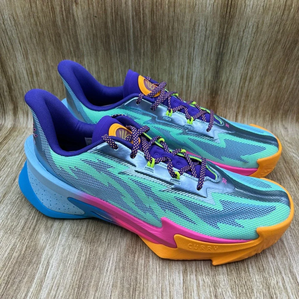 Under Armour‎ Curry Series 7 Cotton Candy Men's Size 14 Multi Color 3027983-465